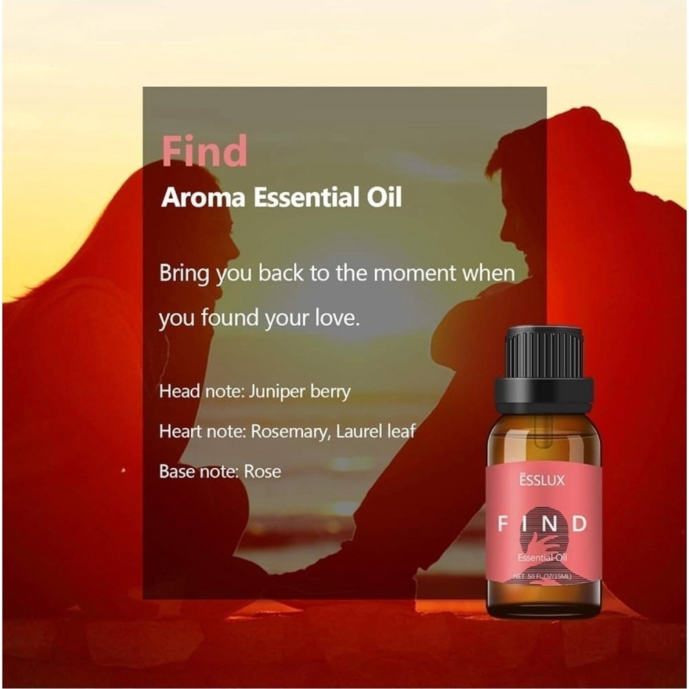 NWT Esslux Home Oil FIND Aroma Essential Oil Aromatherapy - Picture 2 of 6